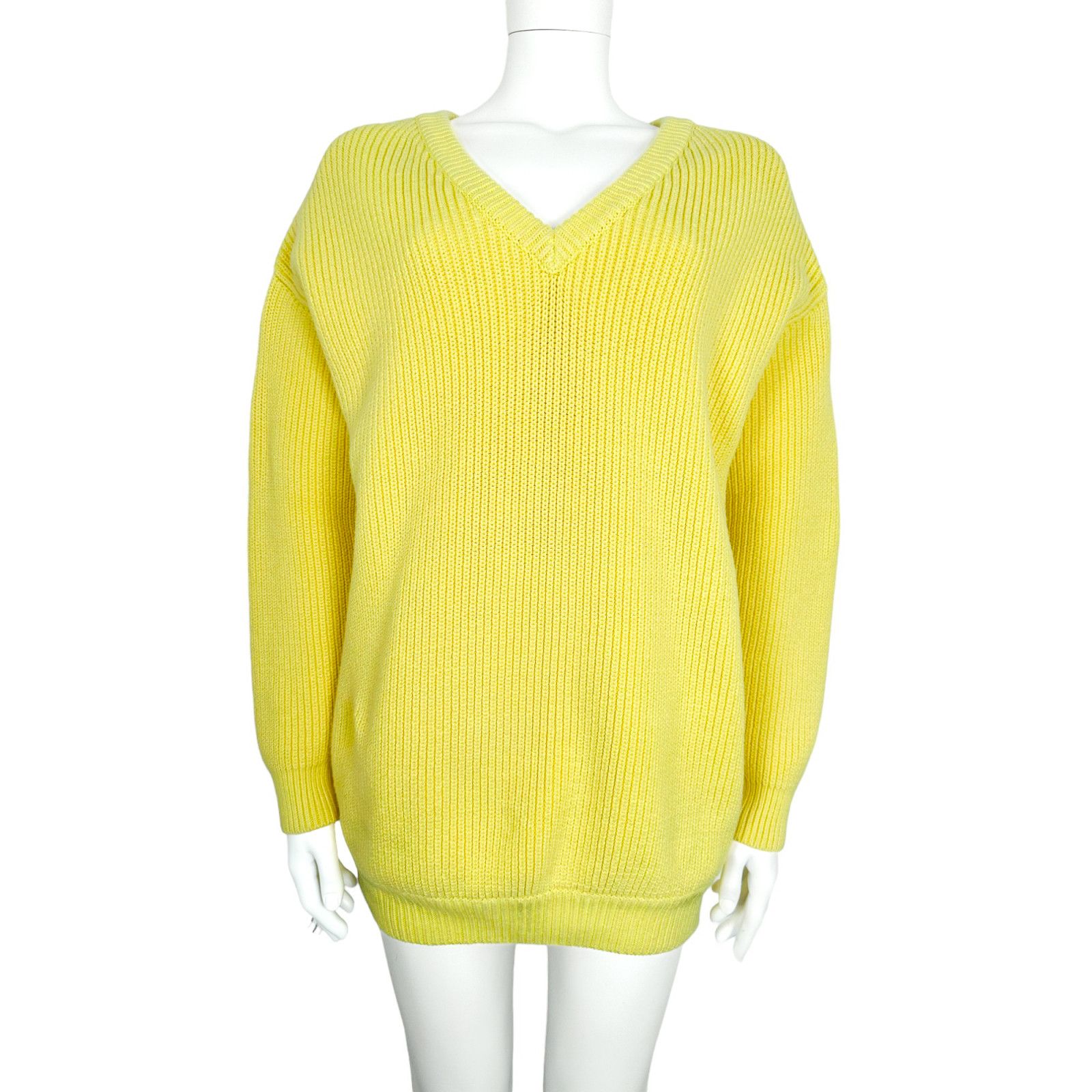 Balenciaga o1tko10125 Oversized Sweater in Yellow Size XS / US 0-2 / IT 36-38 - 1 Thumbnail
