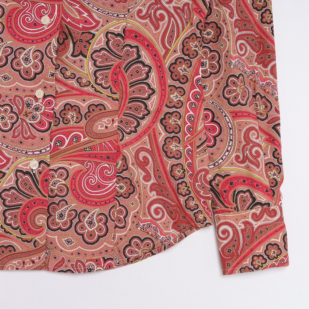 Etro Etro Milano Printed Floral Pattern Shirt Button Red Pink Size S / US 4 / IT 40 - 4 Thumbnail
