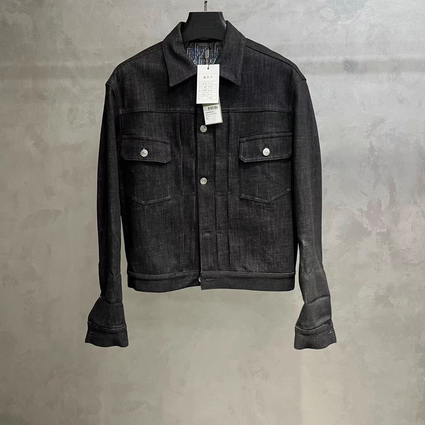 Dior Dior Black Logo Print Denim Jacket FR44 Size US S / EU 44-46 / 1 - 1 Thumbnail