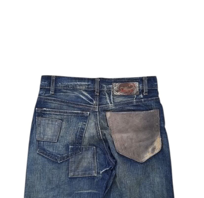 Other PURE VENOM HORSEHIDE PATCH LEATHER FLARE DENIM Size US 30 / EU 46 - 6 Thumbnail