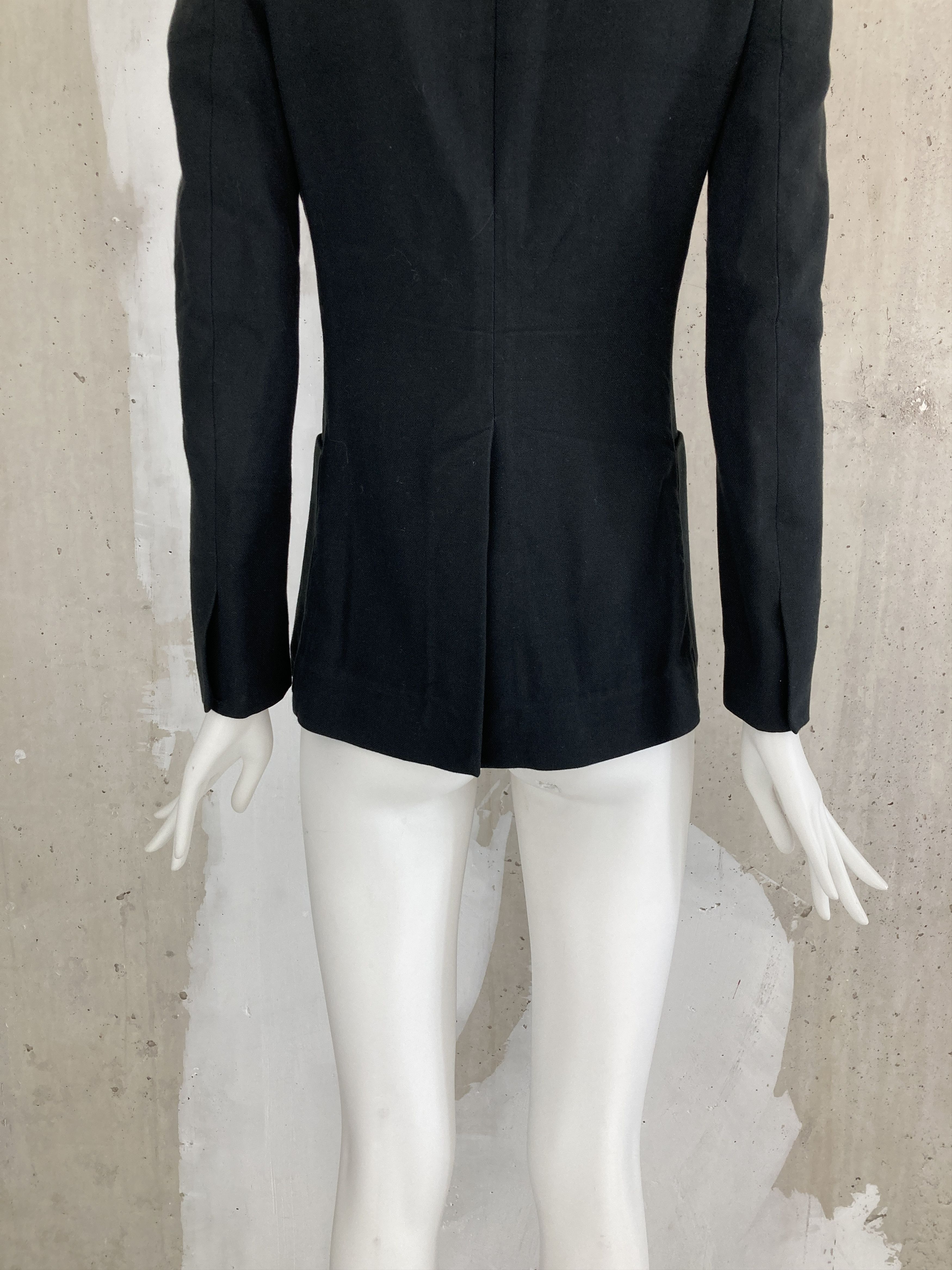 Maison Margiela SS2003 Cut Off Collar Blazer Jacket Size XS / US 0-2 / IT 36-38 - 7 Thumbnail