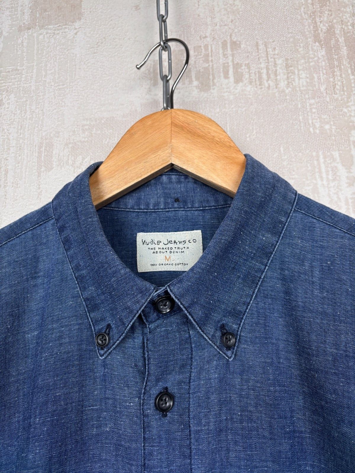 Nudie Jeans Nudie Jeans Stanley Deep Blue Long Sleeve Shirt Button Down Size US M / EU 48-50 / 2 - 5 Thumbnail