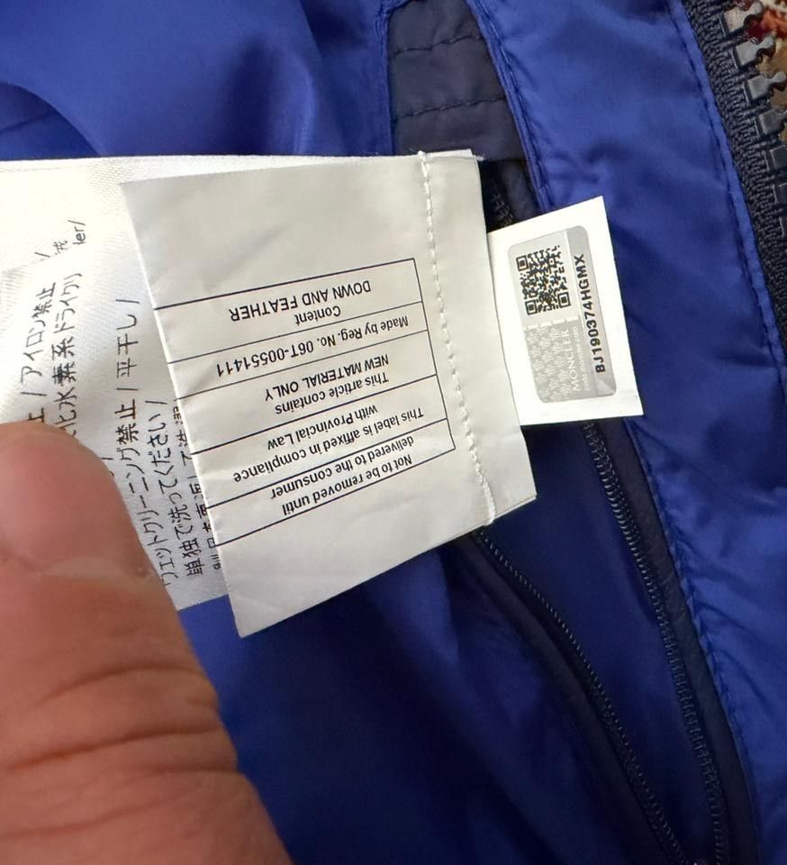 Moncler Moncler Mens Puffer Jacket Size 3 Dimier Blue Size US L / EU 52-54 / 3 - 8 Thumbnail