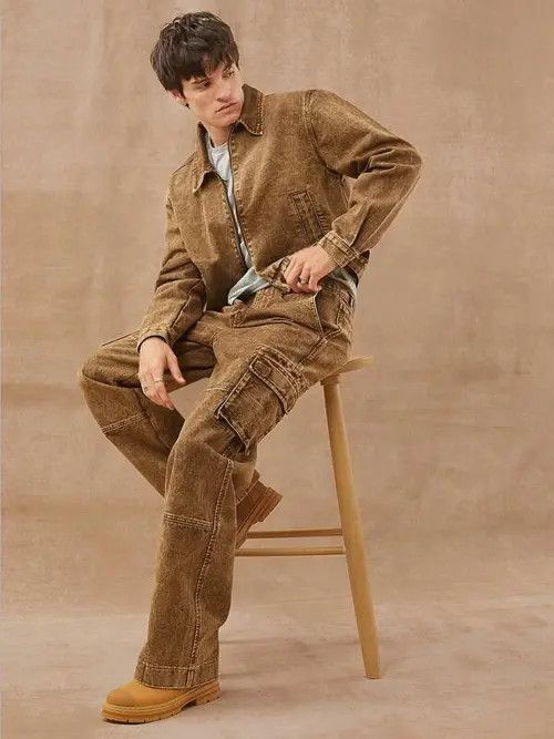 Other Vintage Retro Straight Leg Desert Postapo Jeans Cargo Size US 32 / EU 48 - 3 Thumbnail