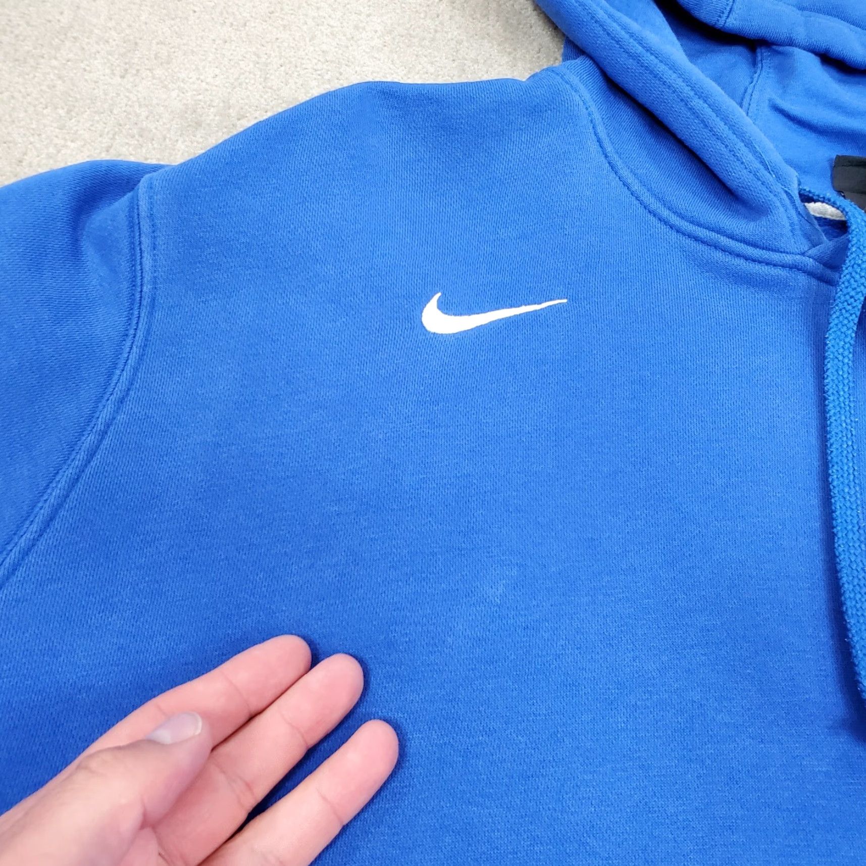 Nike Nike Hoodie Mens 2XL Blue Pullover Sweatshirt Essential Swoosh Logo Size US XXL / EU 58 / 5 - 3 Thumbnail