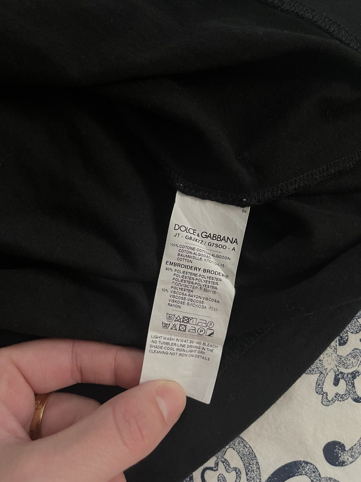 Dolce & Gabbana Dolce and Gabbana Embroidery tee Size US M / EU 48-50 / 2 - 4 Thumbnail