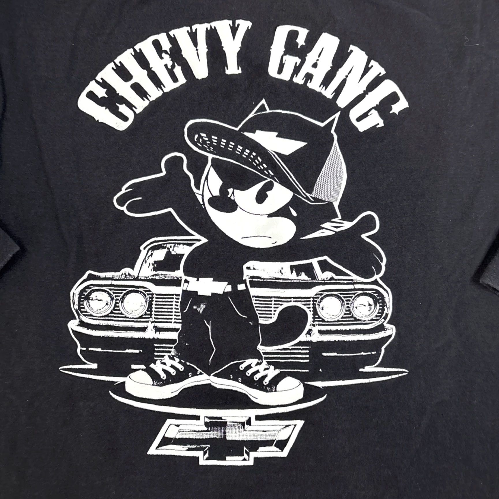 Vintage VINTAGE Pro Club Longsleeve T Shirt Men’s XL Black Felix The Cat Chevy Gang Mens XL Black Cat Long Sleeve Shirt Size US XL / EU 56 / 4 - 2 Thumbnail