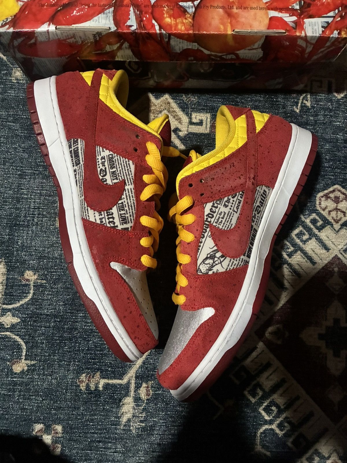 Nike SB Special Box Nike Sb Dunk Low Rukus Crawfish Size US 12 / EU 45 - 4 Thumbnail
