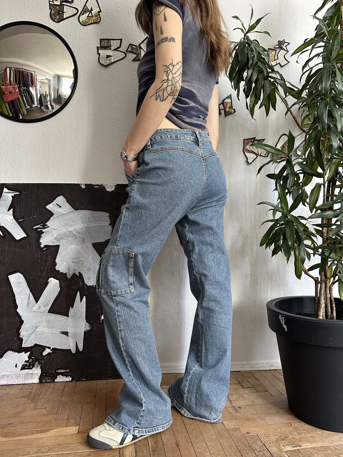 If Six Was Nine × Seditionaries Vintage Jeans Sexy Mid Rise Washed Distressed Denim Pocket Size 32" / US 10 / IT 46 - 7 Thumbnail