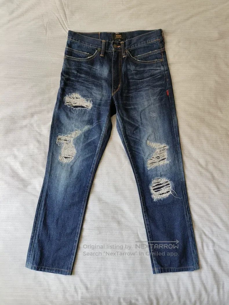 Wtaps Wtaps size S Washed Destroyed Denim Jeans Size US 28 / EU 44 - 1 Thumbnail