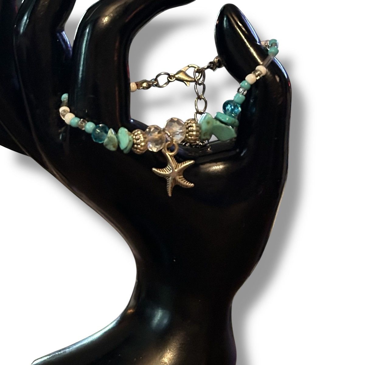 Other Starfish charm turquoise beaded bracelet Size ONE SIZE - 3 Thumbnail