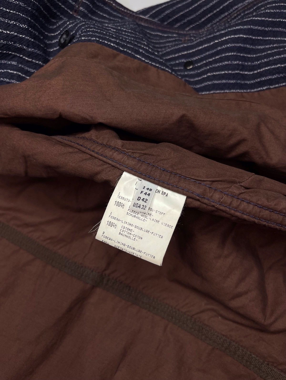Marithe + Francois Girbaud Marithe Francols Girbaud Hickory Asymmetric Denim Jacket Size US M / EU 48-50 / 2 - 8 Thumbnail