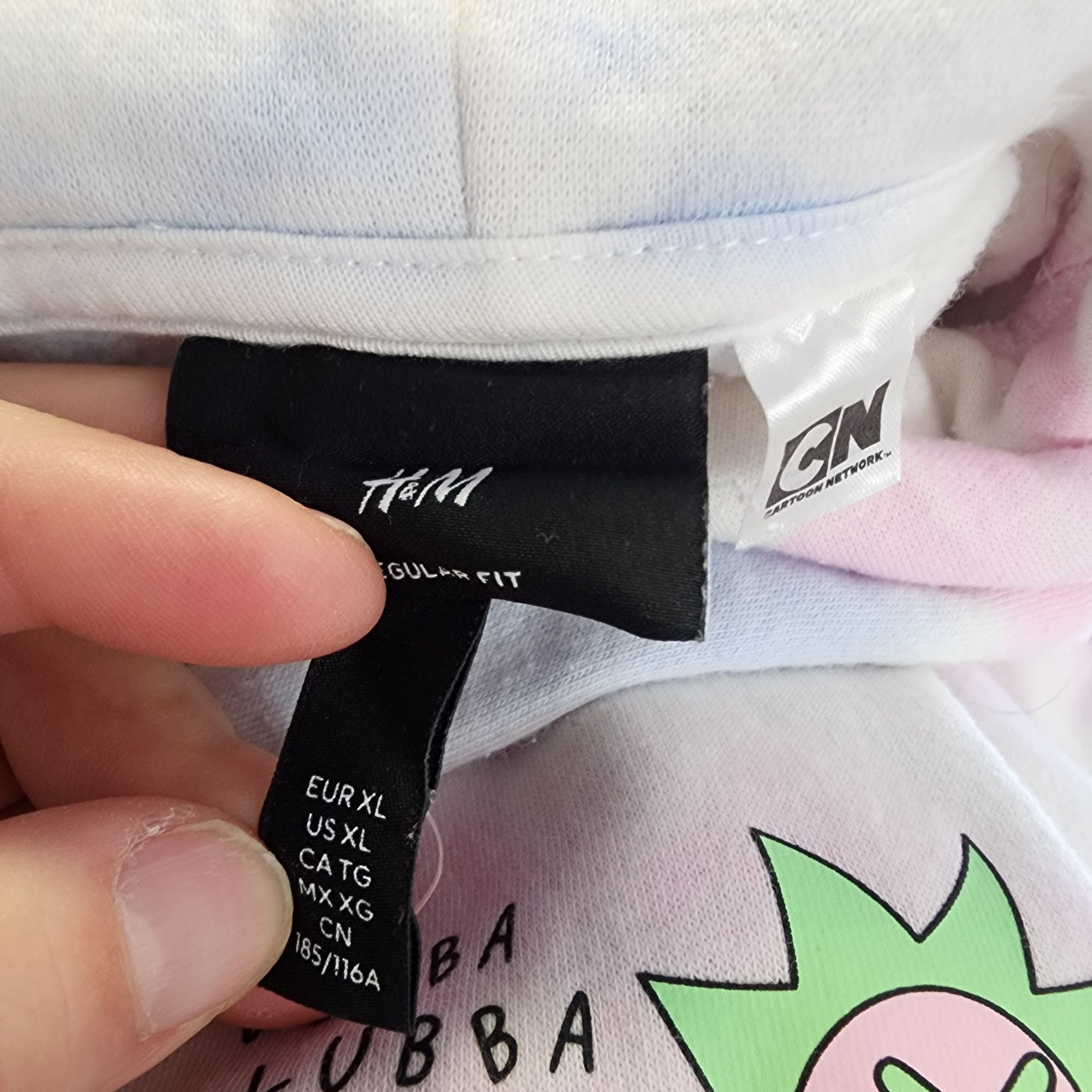 Other Rick & Morty Tie-Dye Hoodie Cartoon Network H&M XL Wubba Lub Size US XL / EU 56 / 4 - 4 Thumbnail