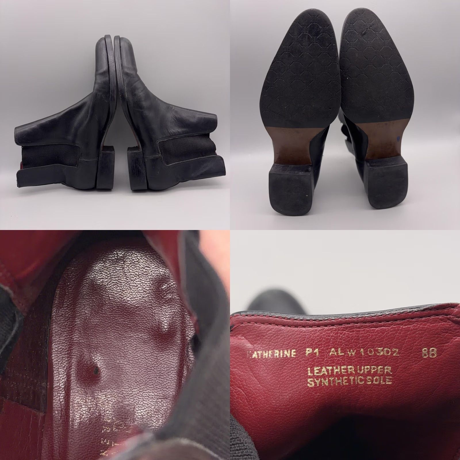 Ralph Lauren Ralph Lauren Womens 8 Black Leather Ankle Boots Chelsea LRL Size US 8 / IT 38 - 8 Thumbnail