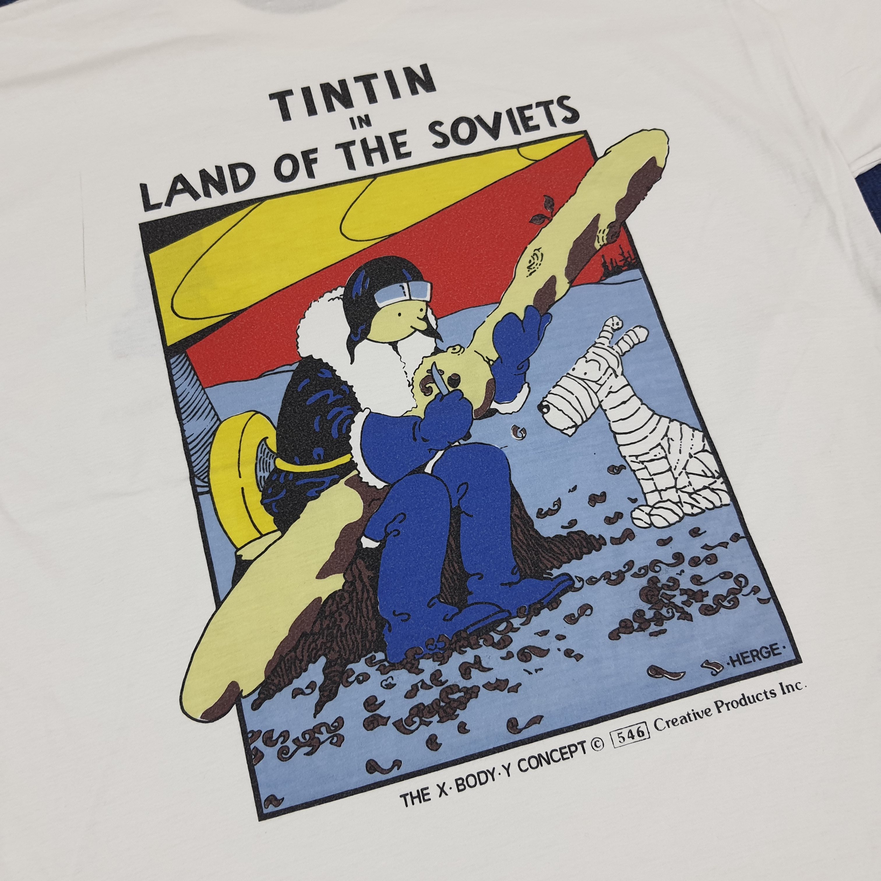 Vintage Vintage Adventure of TIntin The Land of the Soviets T-shirt Size US L / EU 52-54 / 3 - 2 Thumbnail