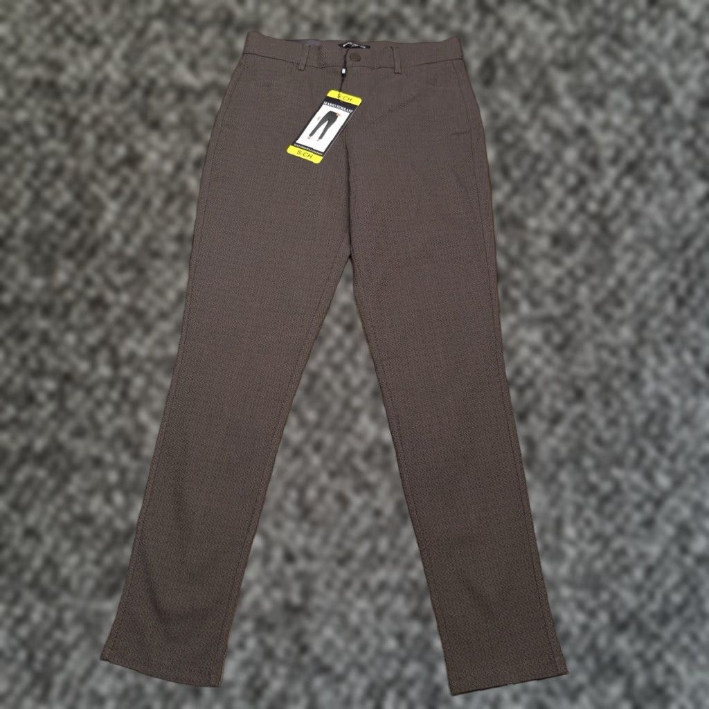 Vintage Mario Serrani Textured Pull On Pants Womens Small Green Stretch New Size 28" / US 6 / IT 42 - 1 Thumbnail