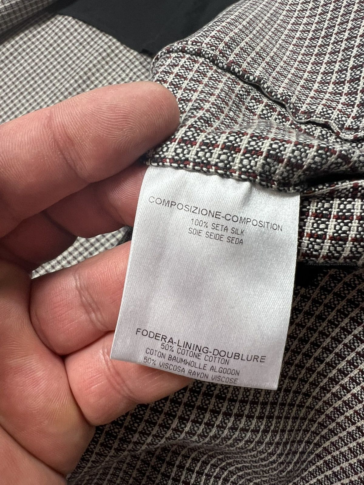 Alexander McQueen Alexander McQueen Silk Blazer Jacket Check Pattern Size 52 Size 42R - 14 Thumbnail