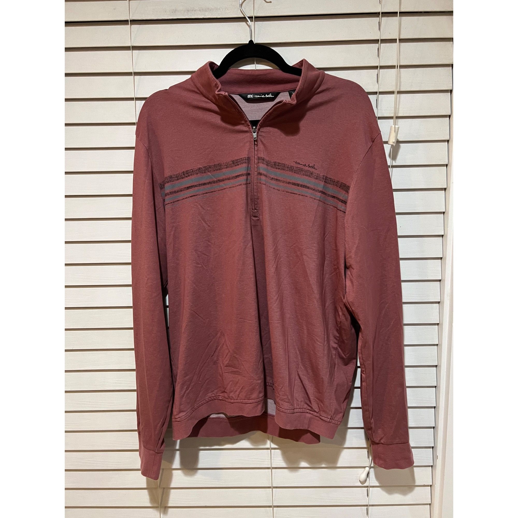 TravisMathew Travis Mathew Desert Canyon 1/4 Zip Pullover - Size L Size US L / EU 52-54 / 3 - 1 Thumbnail