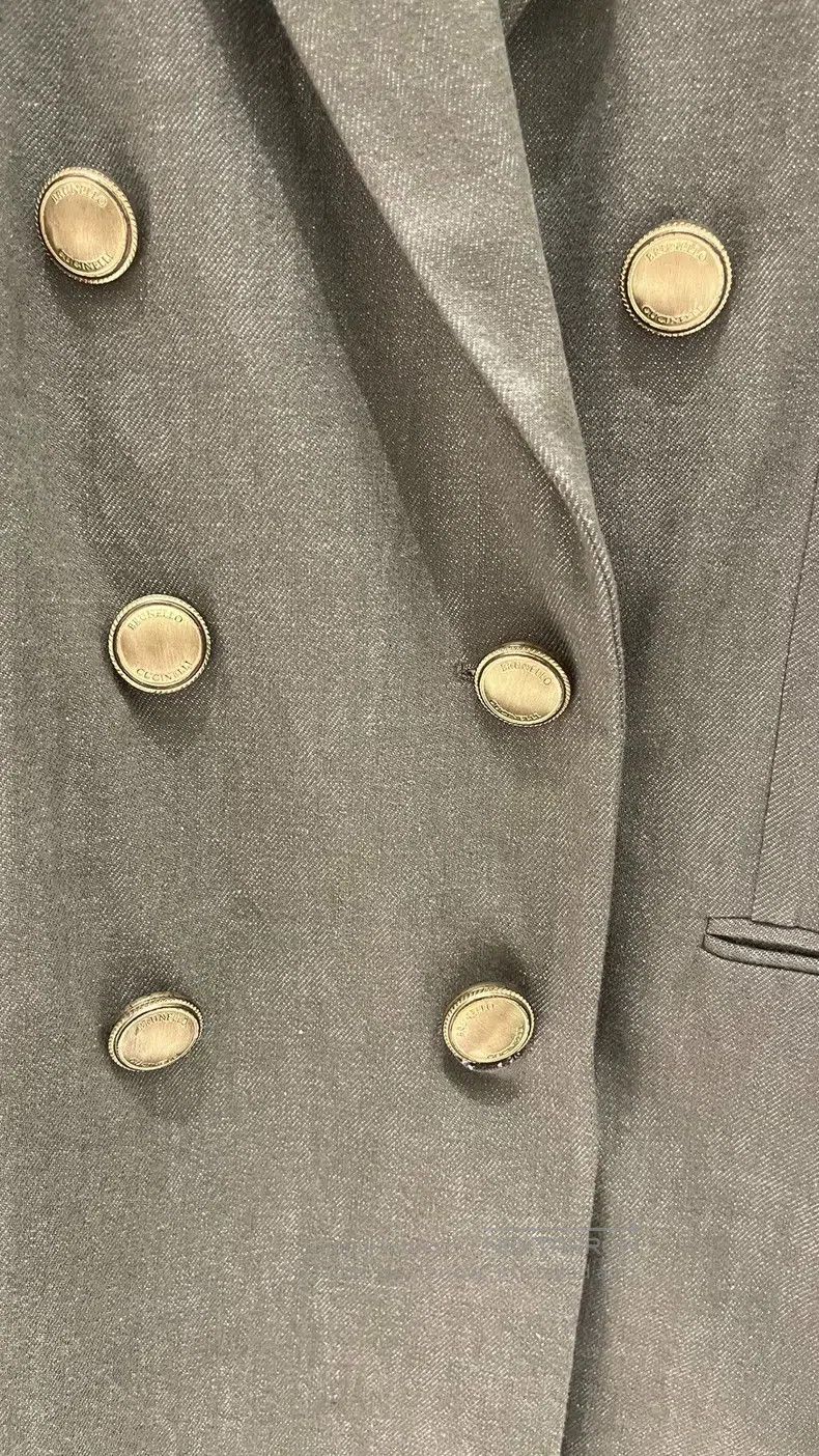 Brunello Cucinelli Brunello Cucinelli Cotton Suit Jacket Size S / US 4 / IT 40 - 6 Thumbnail