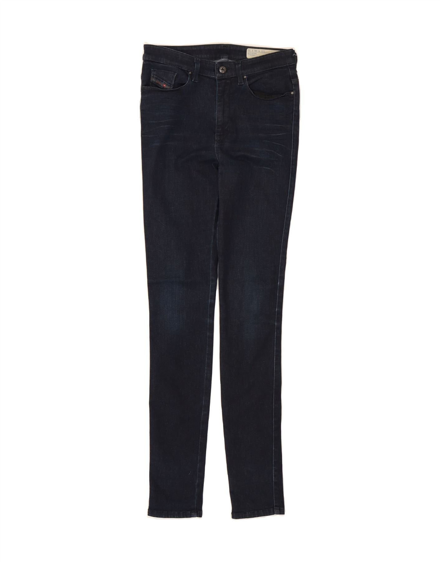 Diesel Womens Skinzee-high High Waist Skinny Jeans W26 L32 Navy Blu Size 42" / US 20 - 1 Thumbnail