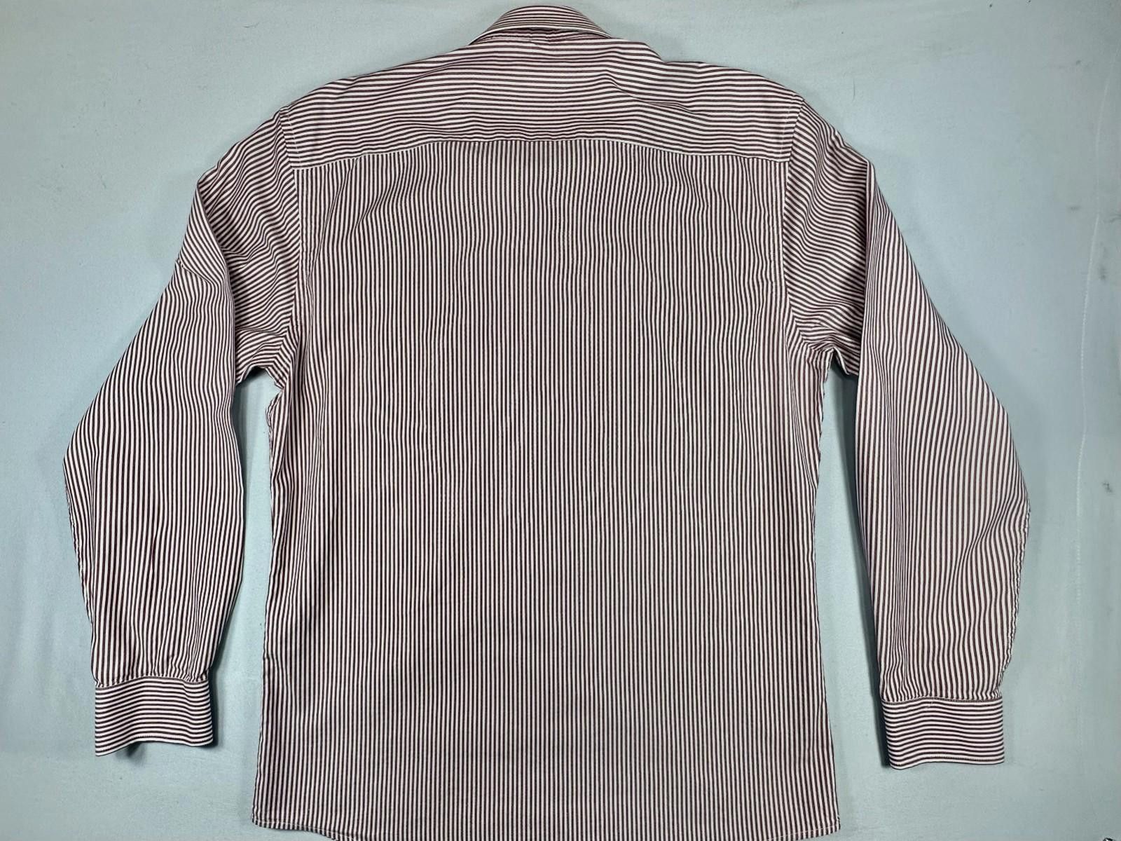 Frank & Oak Frank & Oak Men's Large Red Striped Button Down Shirt Size US L / EU 52-54 / 3 - 2 Thumbnail