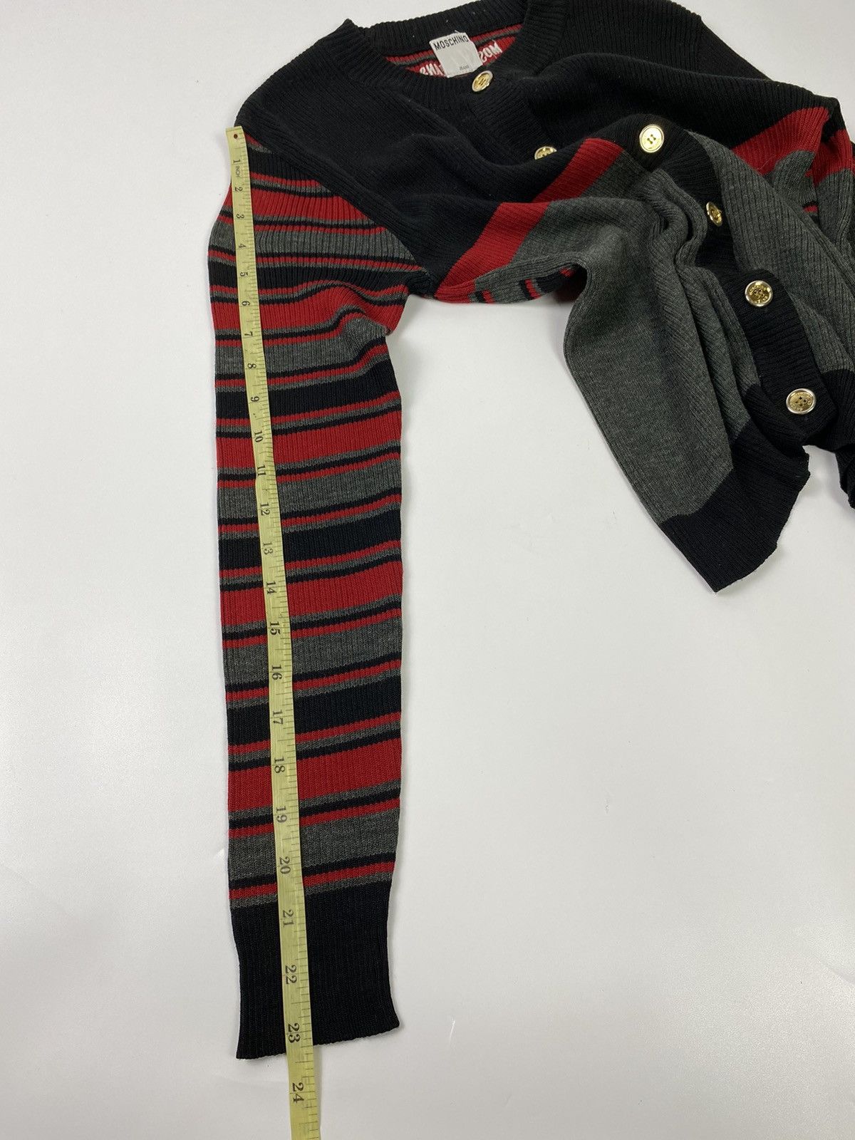 Designer × Moschino moschino stripes cardigan Size US S / EU 44-46 / 1 - 12 Thumbnail
