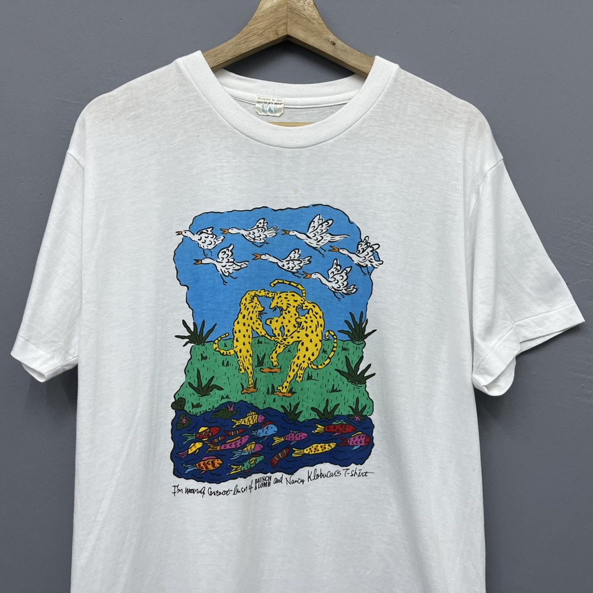 Bausch & Lomb Vintage Bausch & Lomb by Nancy Klobucars Pop Art T-shirt Size US M / EU 48-50 / 2 - 3 Thumbnail
