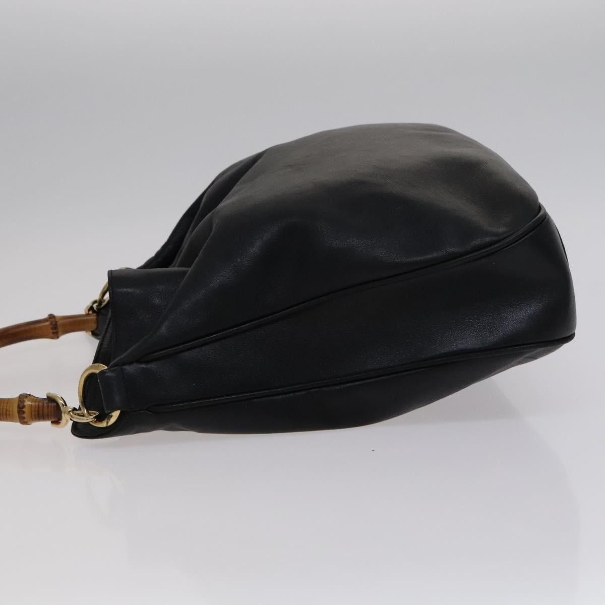 Gucci GUCCI Bamboo Hand Bag Leather Black Size ONE SIZE - 5 Thumbnail