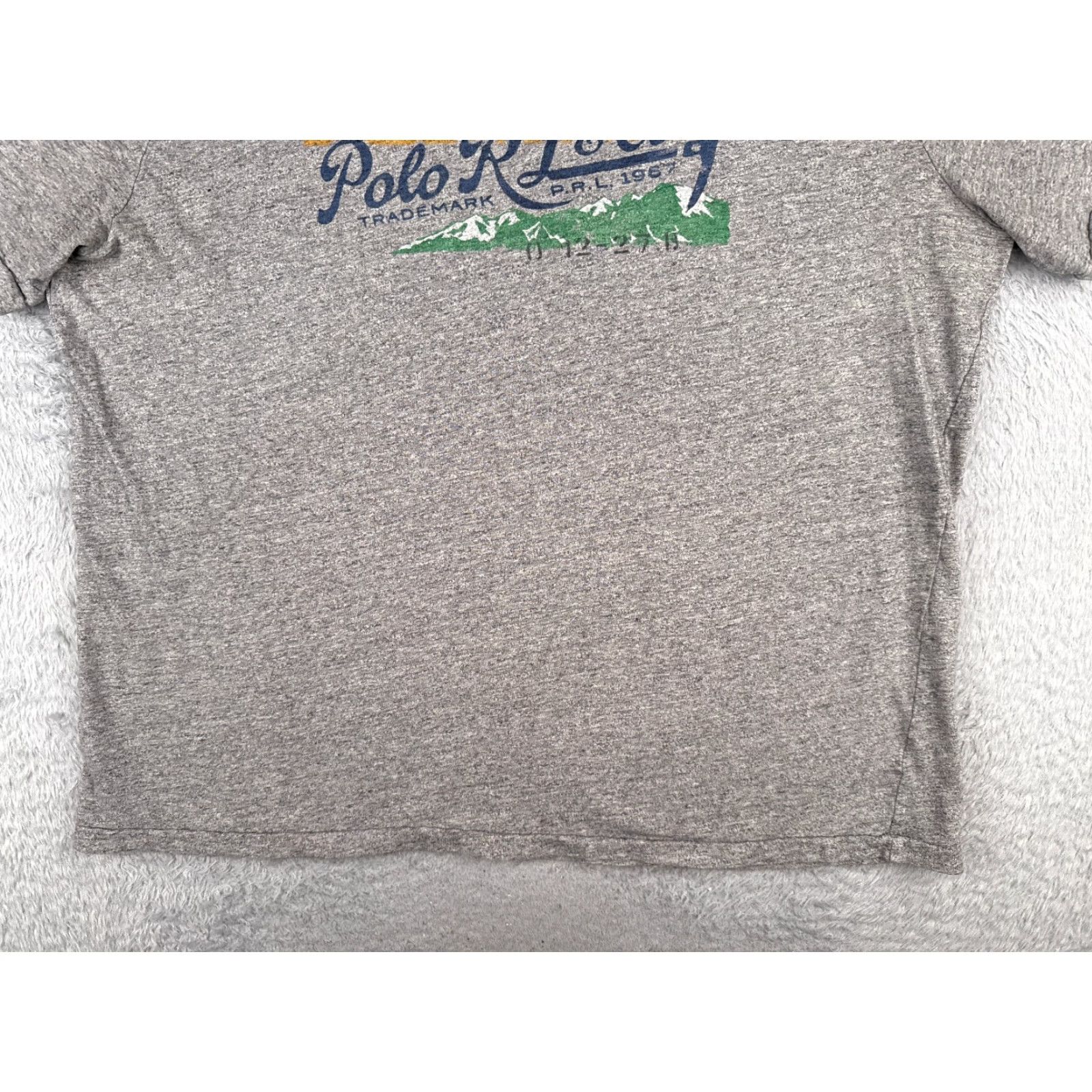 VINTAGE Ralph Lauren Polo Shirt Men Big & Tall 2XL Gray 100% Cotton Crew Neck Short Sleeve Solid Logo Embroidered Pockets 2X Big & Tall Mens Shirt