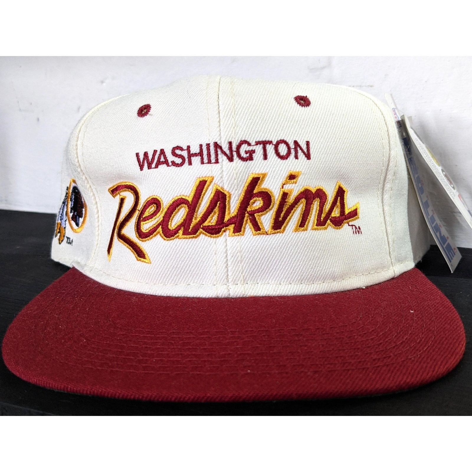 NFL NEW Washington Redskins 90s SCRIPT Wool snapback NFL Pro vtg Size ONE SIZE - 1 Thumbnail