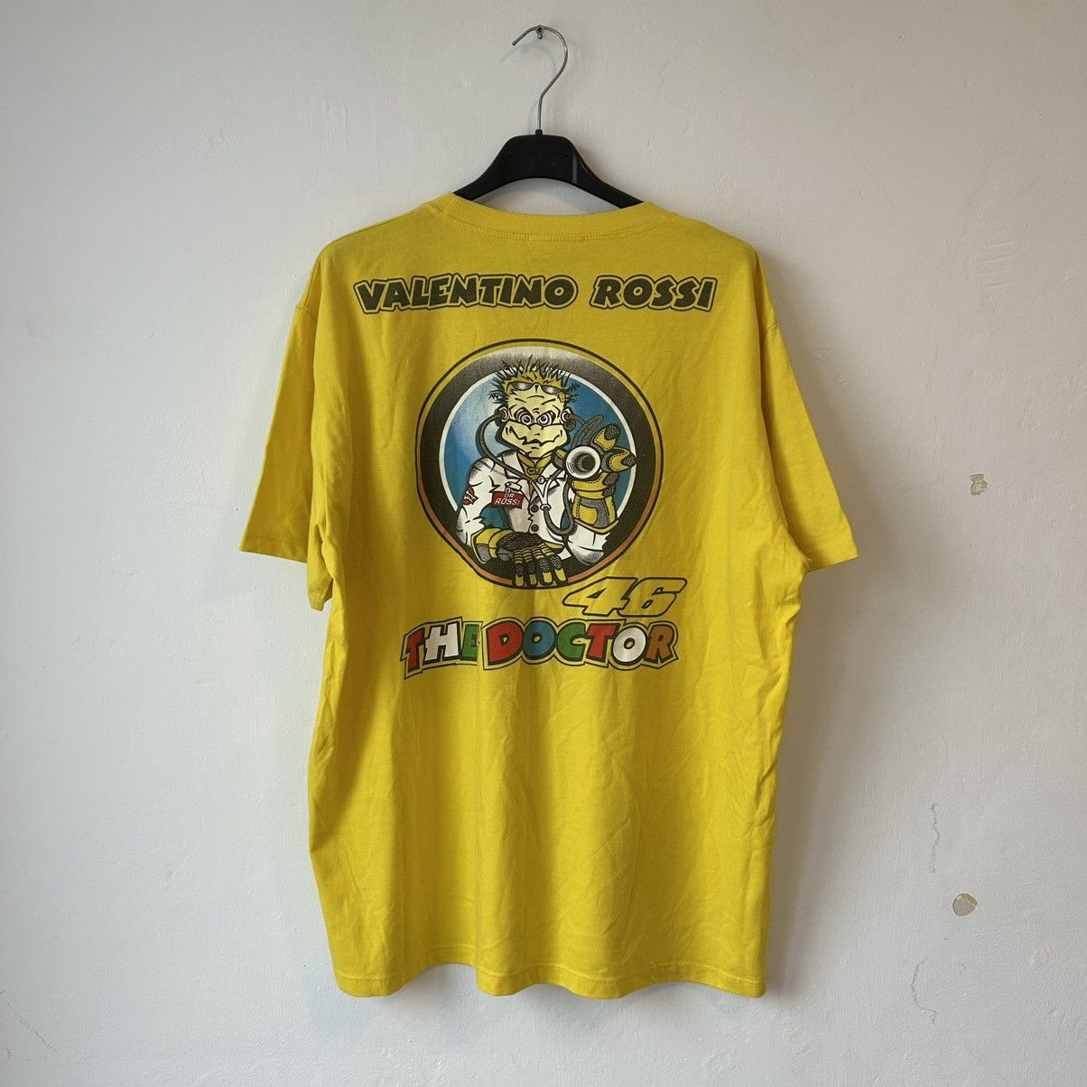 Formula 1 × NASCAR × Vintage Valentino Rossi 46 t-shirt The Doctor sun yellow Size US L / EU 52-54 / 3 - 2 Thumbnail