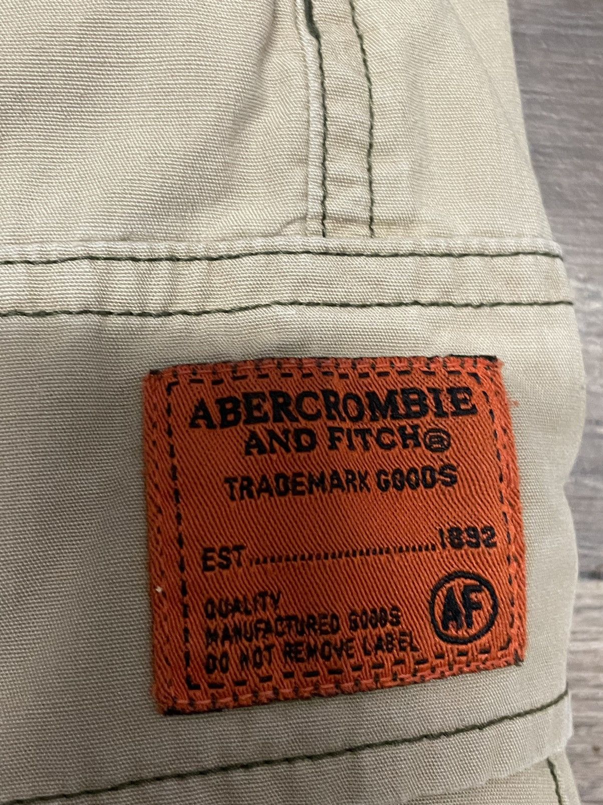 Abercrombie & Fitch × Vintage Vintage Y2K Abercrombie and Fitch Tactical Cargo Shorts Size US 34 / EU 50 - 11 Thumbnail