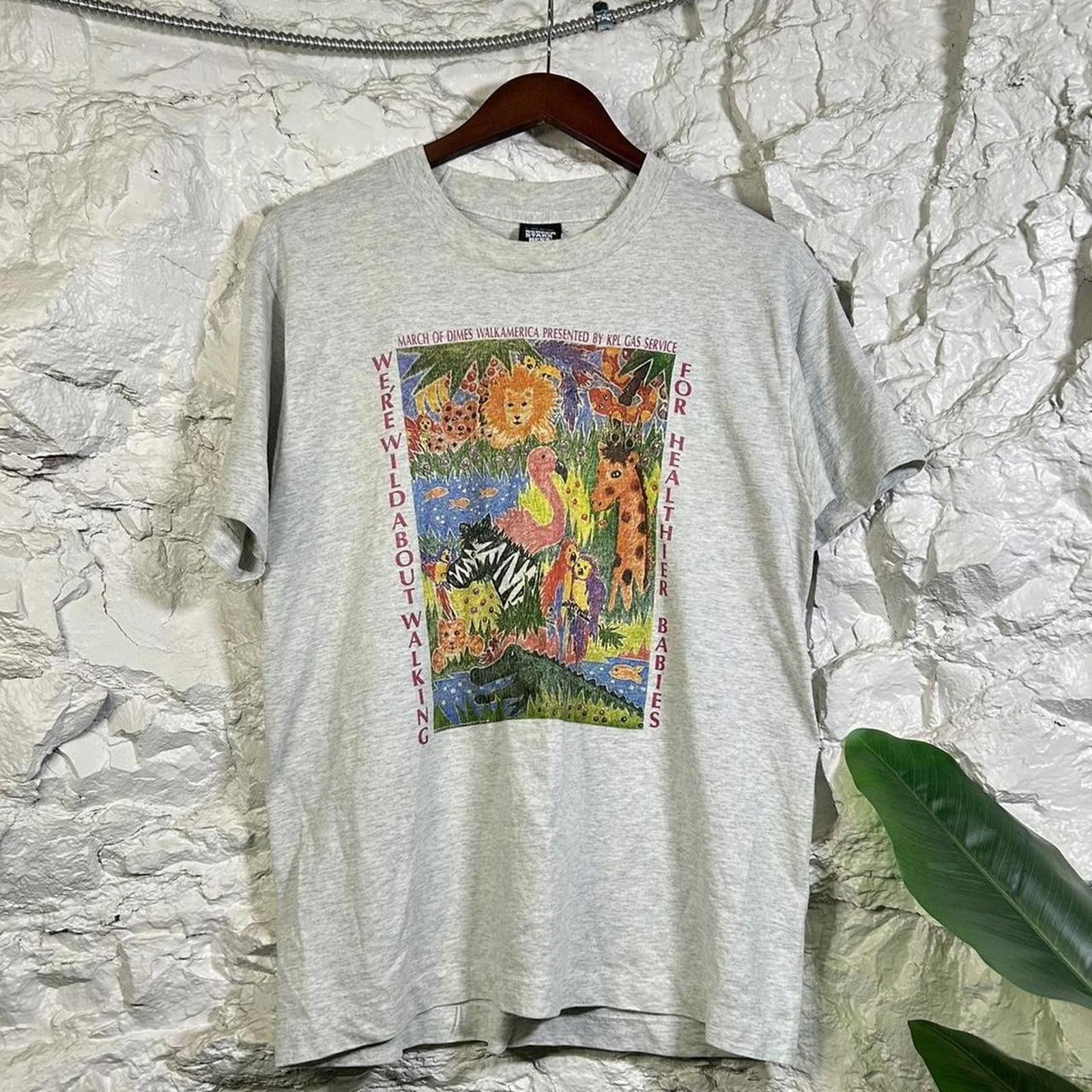 Designer Vintage March Of Dimes Walk For Babies T-Shirt Size Large Size US L / EU 52-54 / 3 - 3 Thumbnail