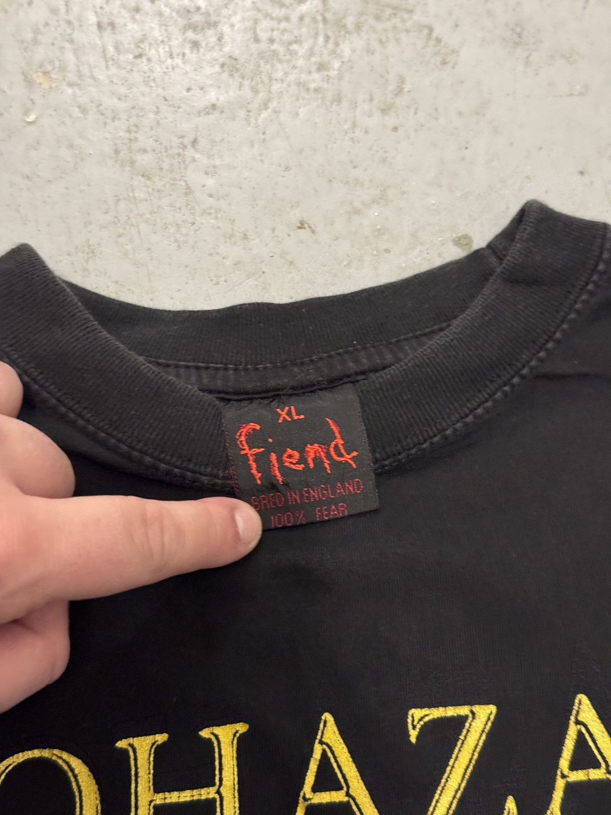 Band Tees *RARE* FIEND ENGLAND BIOHAZARD HARDCORE BAND TEE KILL XL Size US XL / EU 56 / 4 - 9 Thumbnail
