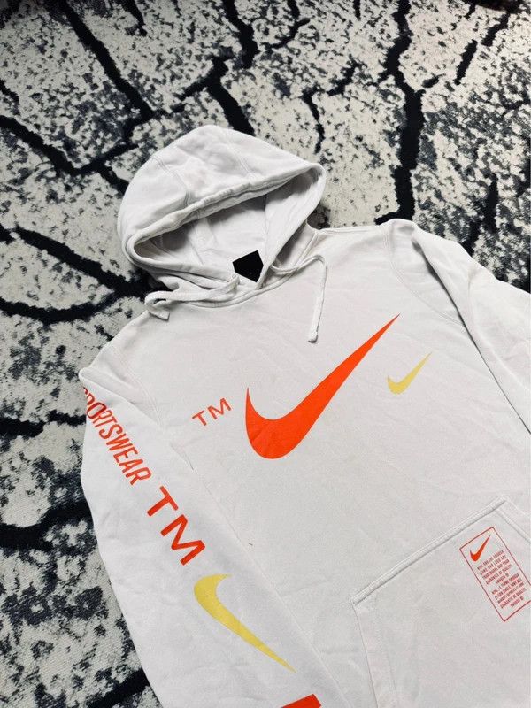 Nike Nike tm sportwear hoodie white colorful S Size US S / EU 44-46 / 1 - 3 Thumbnail