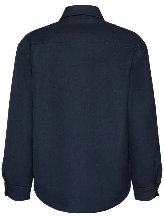 Jacquemus o1lsvrm0425 La Chemise Boulanger Button-Up Jacket in Navy Size US M / EU 48-50 / 2 - 2 Thumbnail