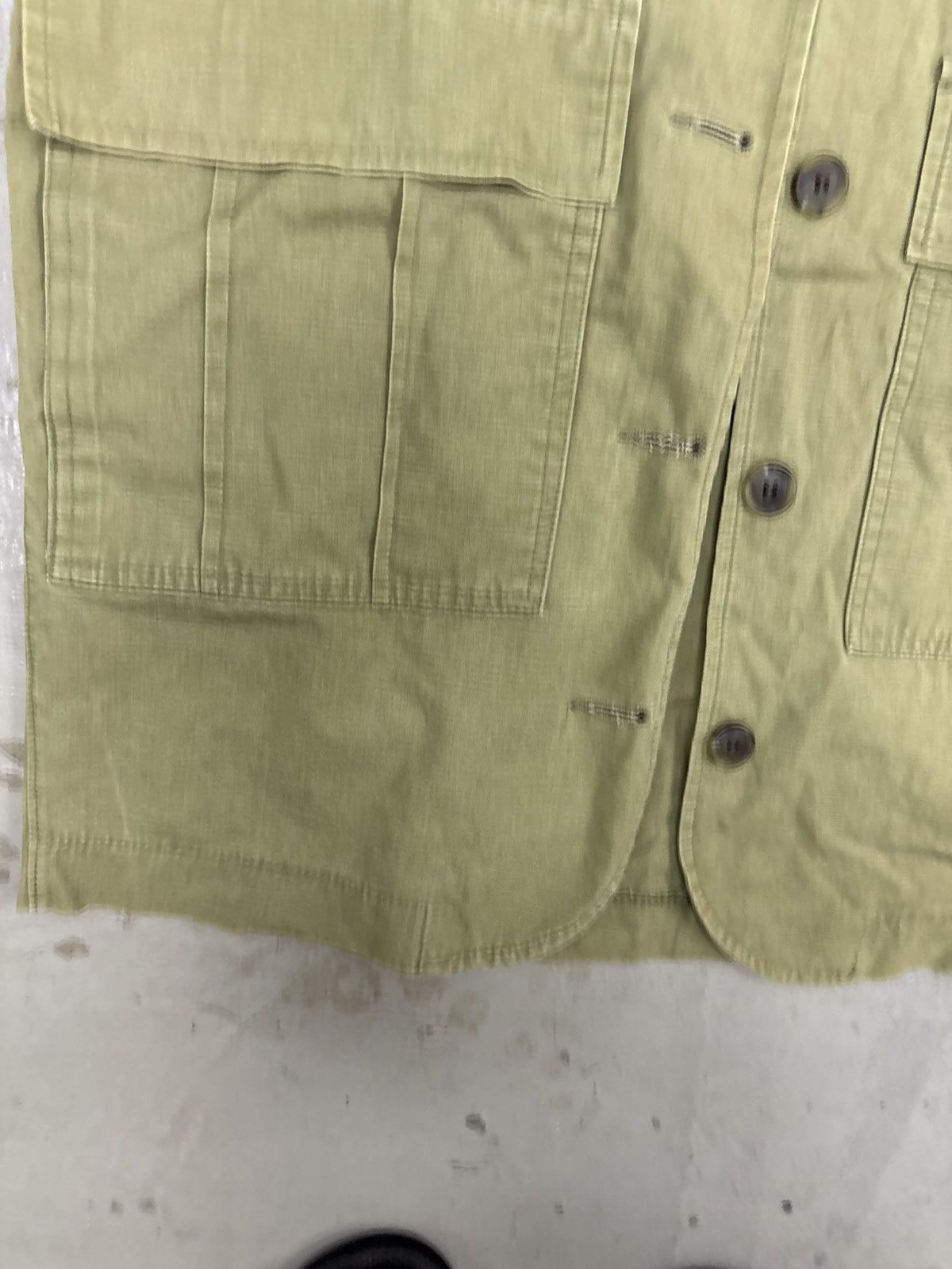 Japanese Brand Vintage Cargo Vest - Japanese Military Sateen - Fatigue Size US M / EU 48-50 / 2 - 5 Thumbnail