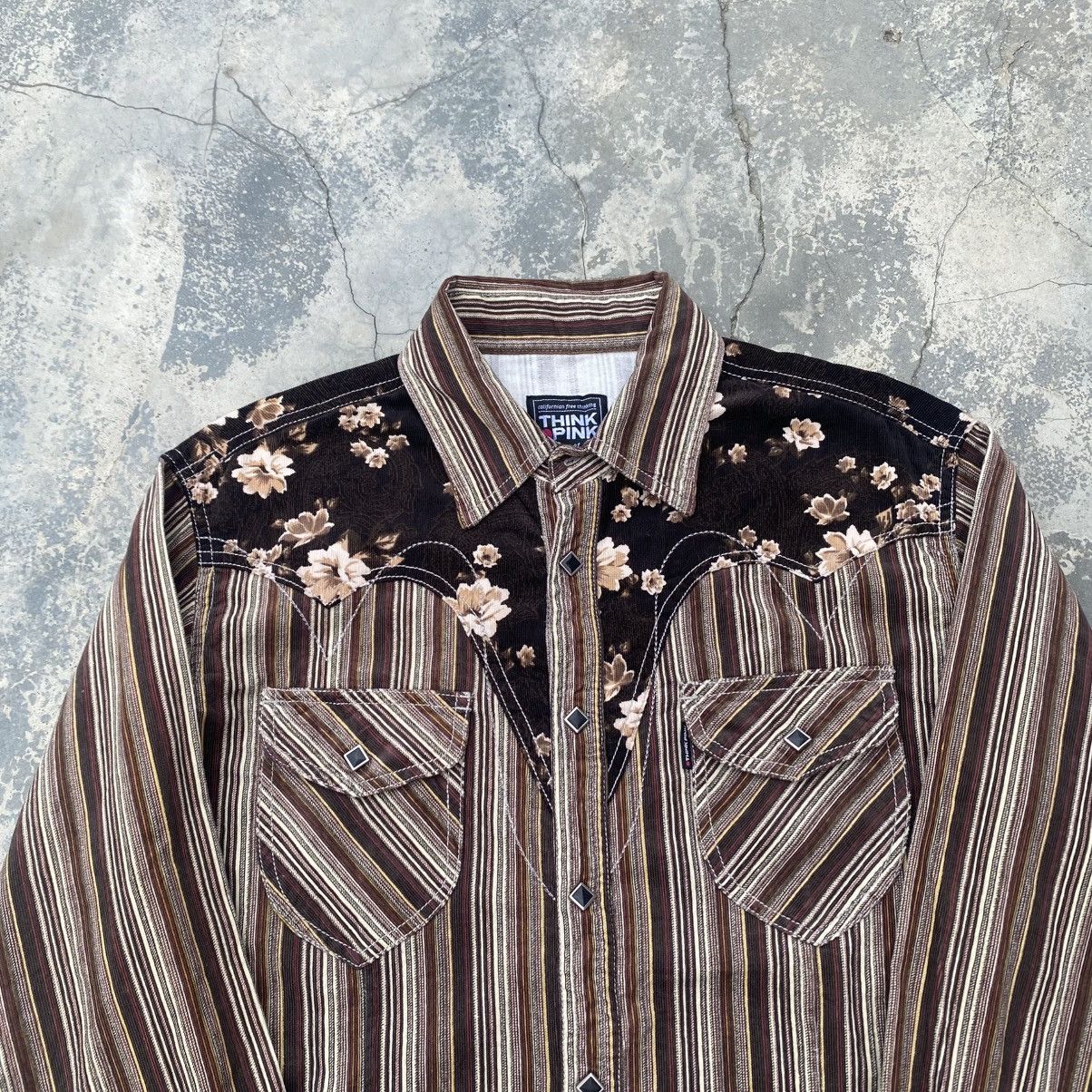semanticdesign THINK PINK Corduroy Western Shirt Size US L / EU 52-54 / 3 - 2 Thumbnail
