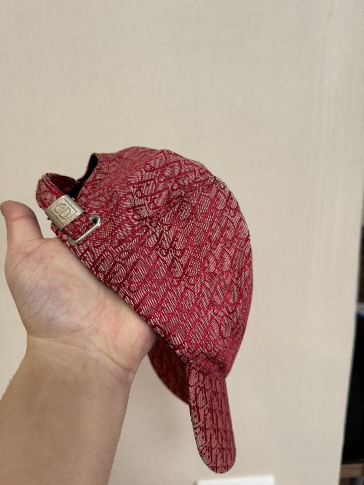 Christian Dior Monsieur Christian Dior Monogram Vintage 90s Red Hat Cap Size ONE SIZE - 2 Thumbnail