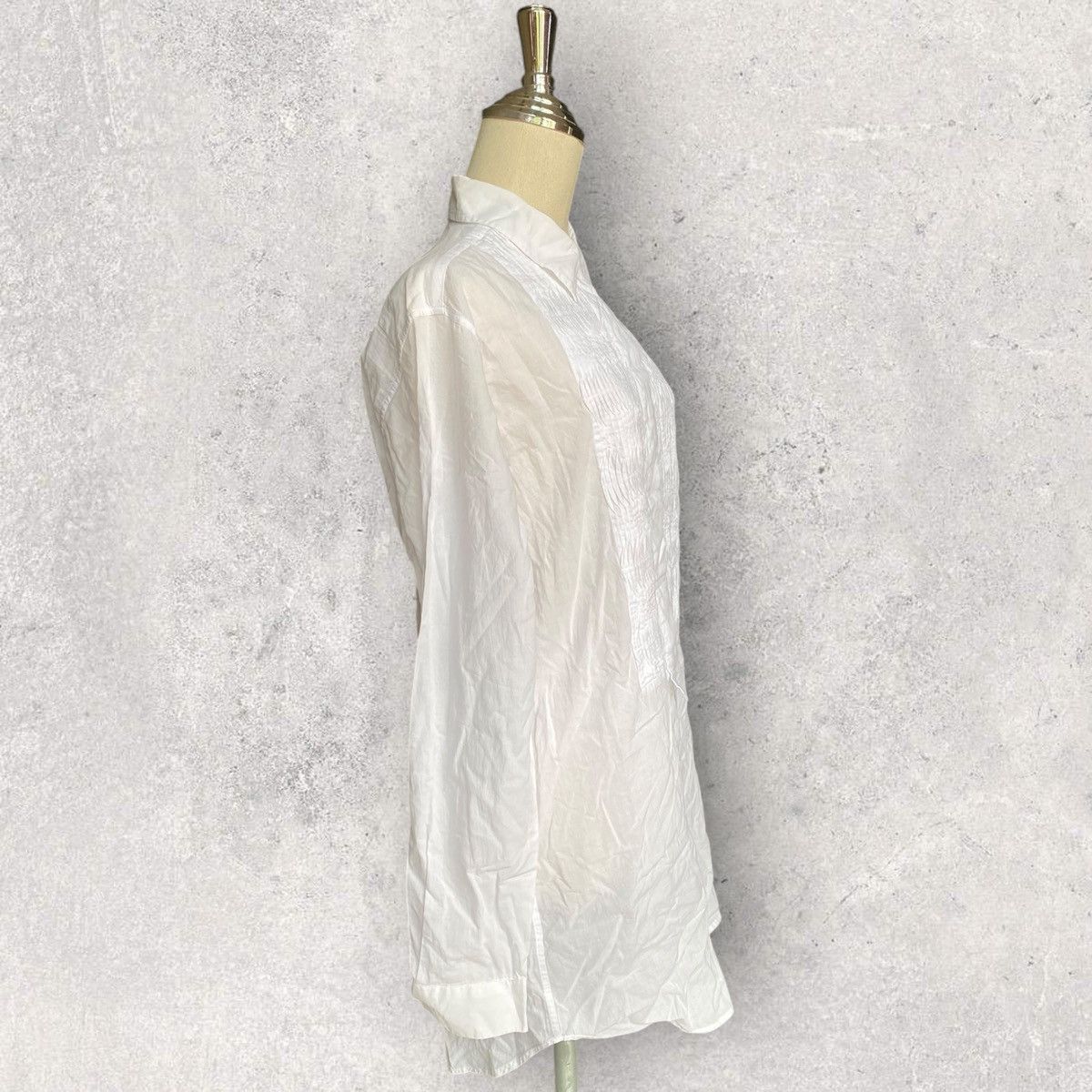 Ann Demeulemeester Ann Demeulemeester Wavy Frill Oversize Long Shirt Size XS / US 0-2 / IT 36-38 - 13 Thumbnail