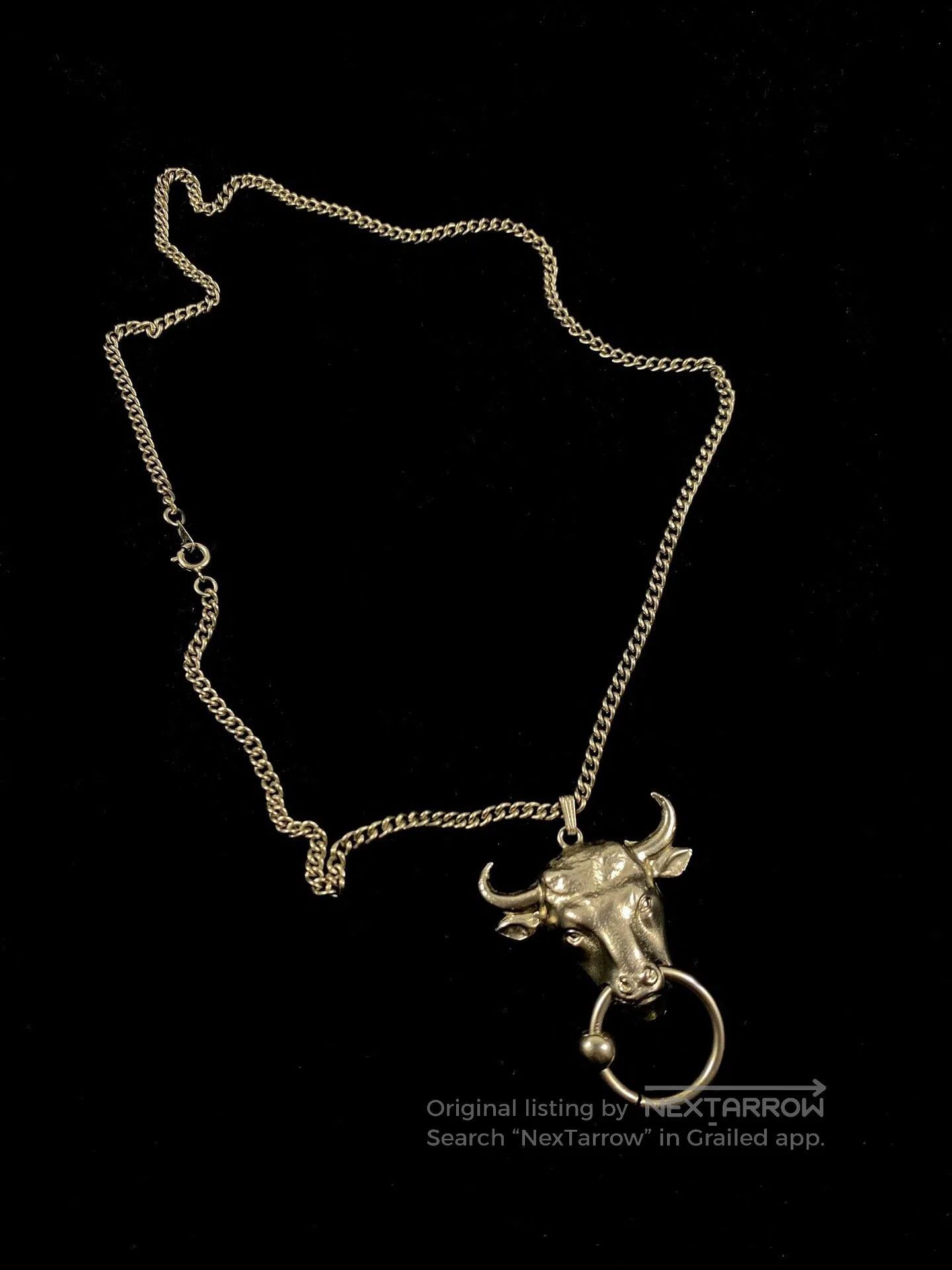 Jean Paul Gaultier Jean Paul Gaultier Bull Head Necklace. Size ONE SIZE - 1 Thumbnail