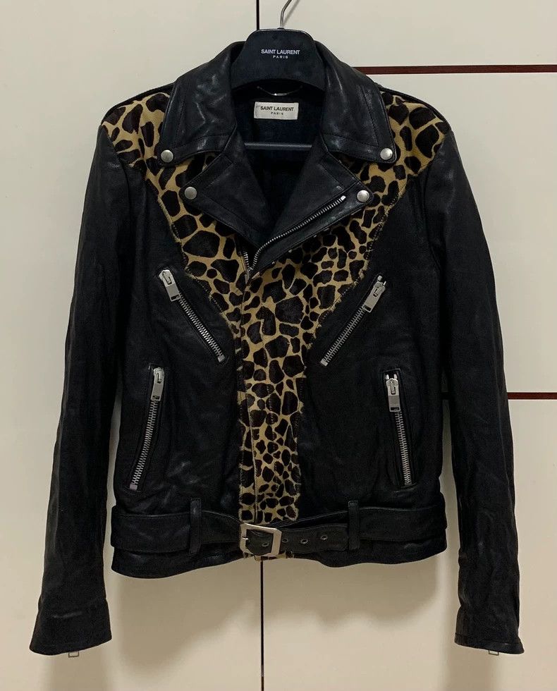 Yves Saint Laurent saint Laurent 14fw runway leopard print horse fur jacket 25 Size US M / EU 48-50 / 2 - 1 Thumbnail