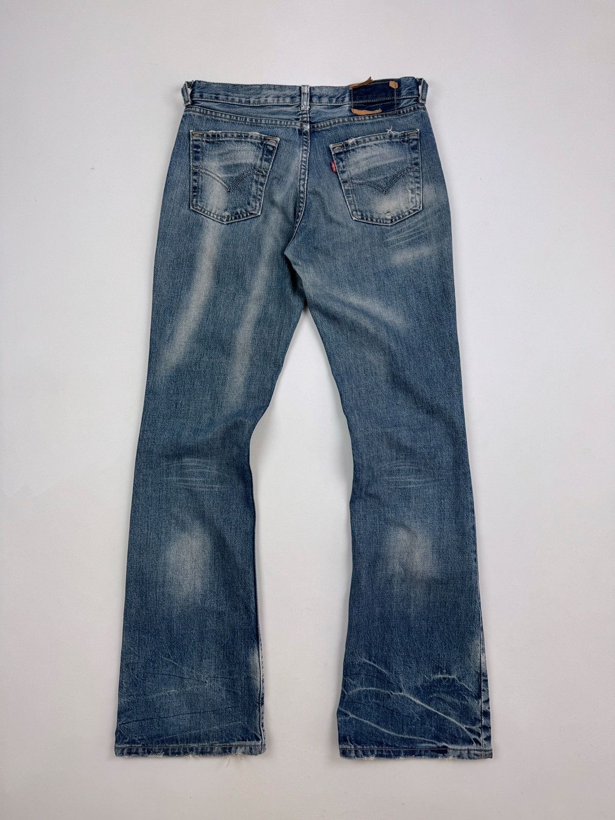Levi's Y2K Vintage Levi’s 529 Distressed Flared Women’s Jeans Size 30" / US 8 / IT 44 - 12 Thumbnail