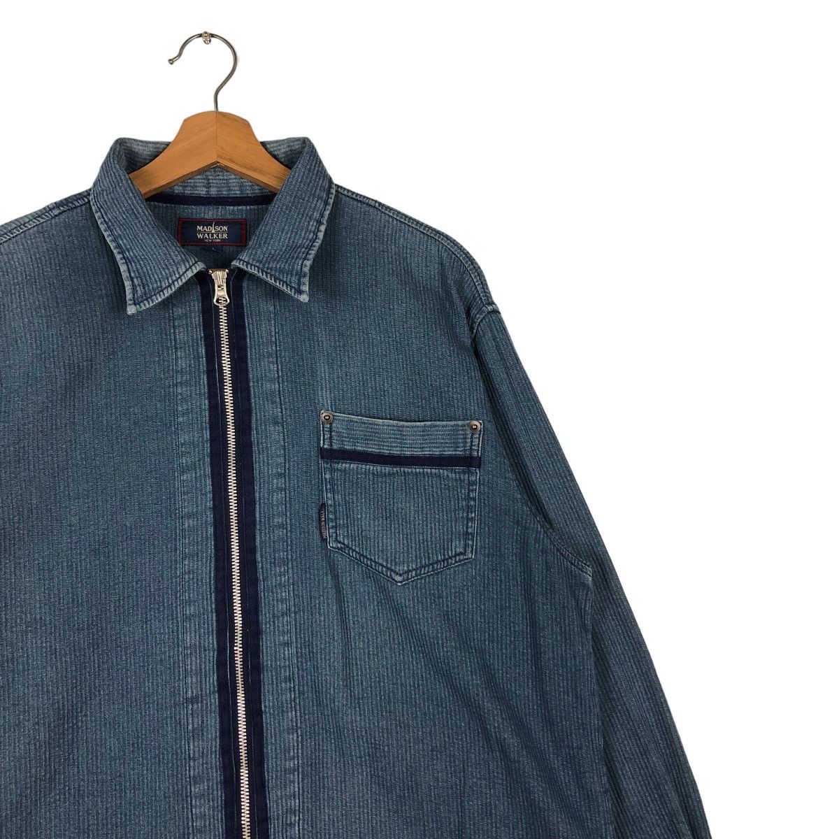 Japanese Brand 📌VINTAGE INDIGO WORK CHORE JACKET MADISON WALKER JAPAN Size US L / EU 52-54 / 3 - 11 Thumbnail