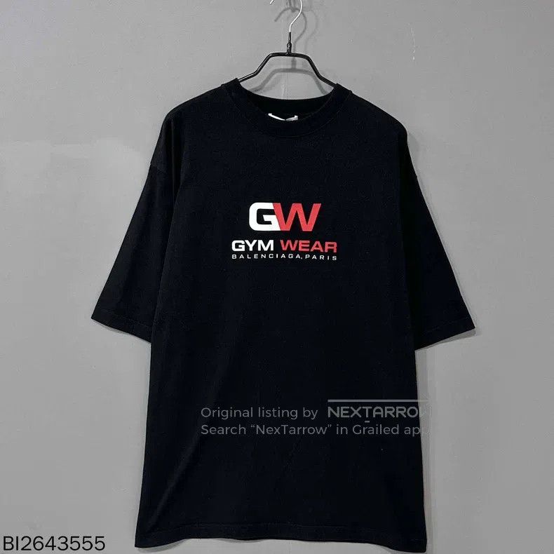 Balenciaga Balenciaga Black Embroidered GW Short Sleeve Size US S / EU 44-46 / 1 - 1 Thumbnail