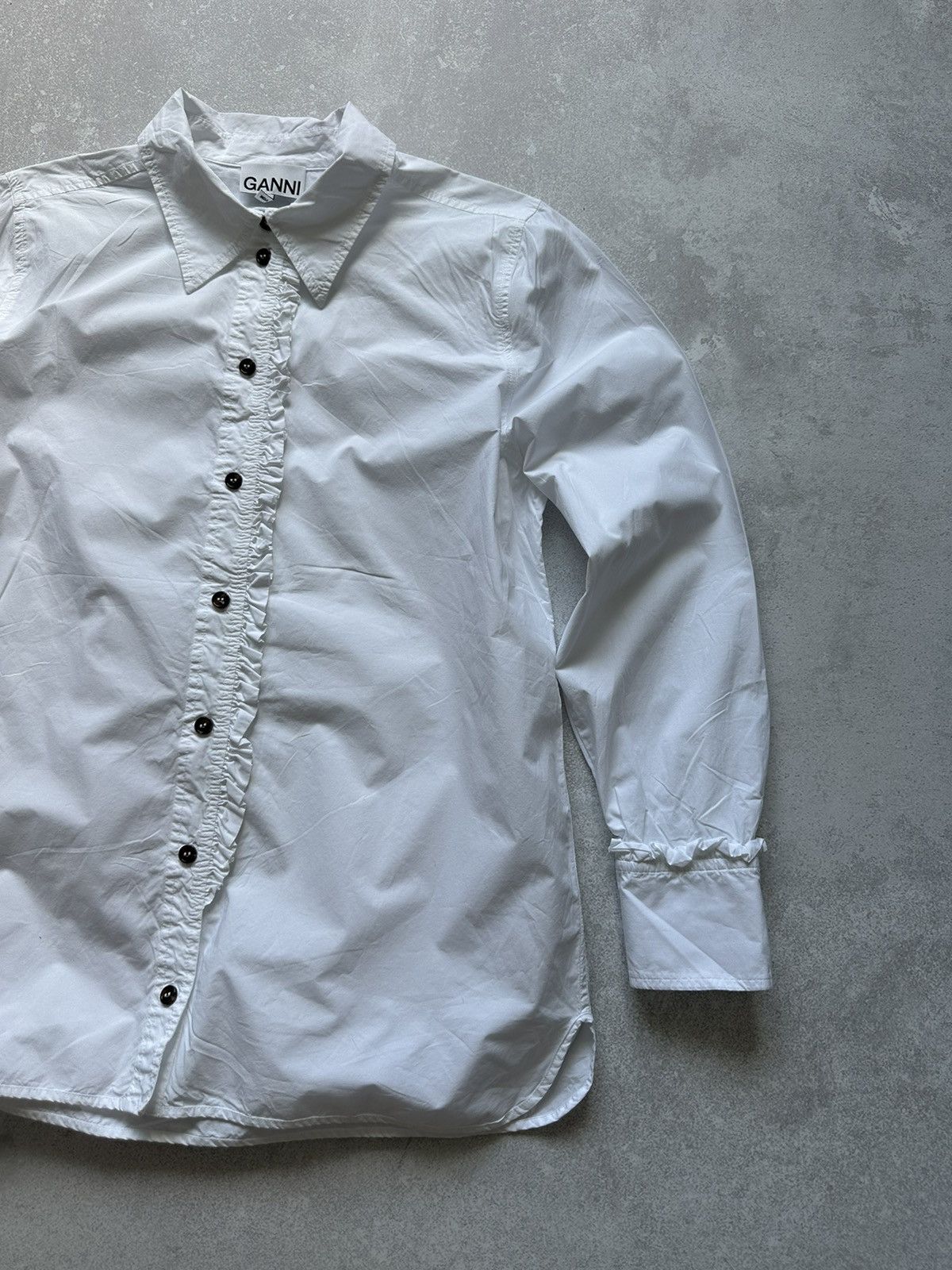 Ganni shirts women GANNI White size 42 Size L / US 10 / IT 46 - 2 Thumbnail