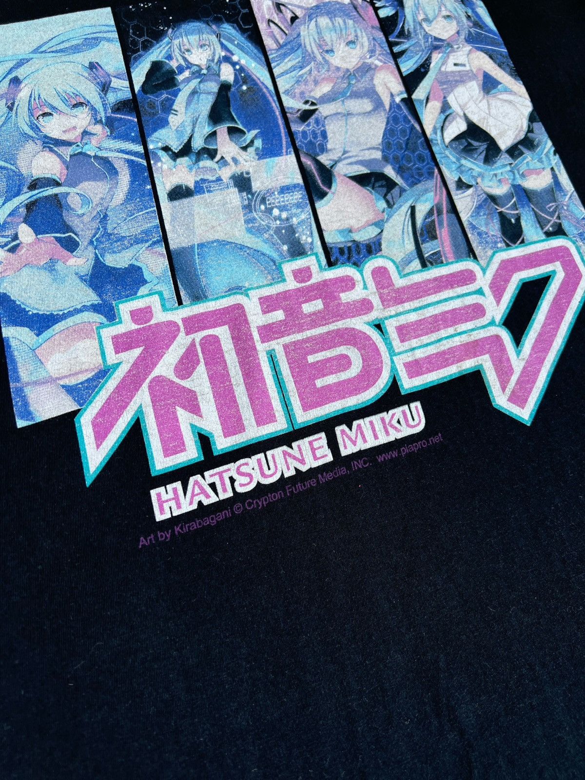 Anime × Cartoon Network × Japanese Brand Anime Hatsune Miku Vocaloid Software Promo Tee Shirt Size US XL / EU 56 / 4 - 3 Thumbnail