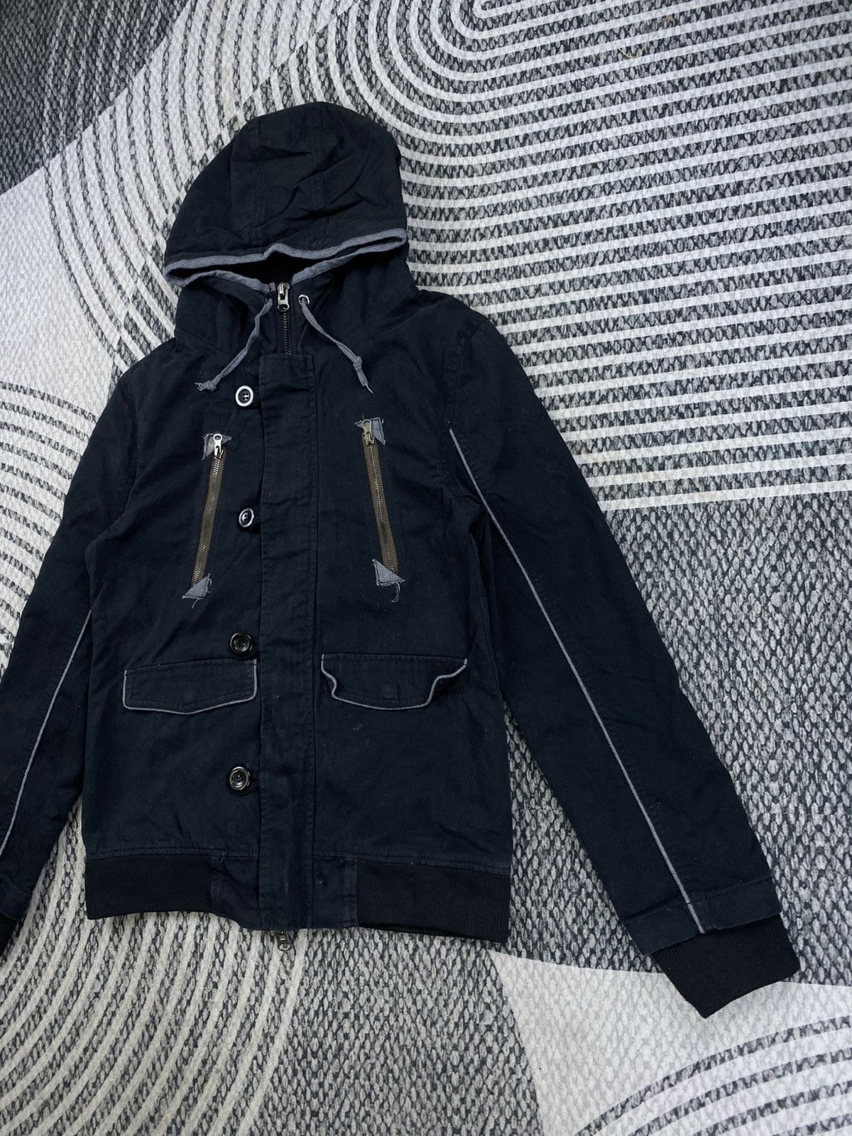 Japanese Brand Vtg Clone Devgru Multipocket Hooded Jacket Size US S / EU 44-46 / 1 - 4 Thumbnail
