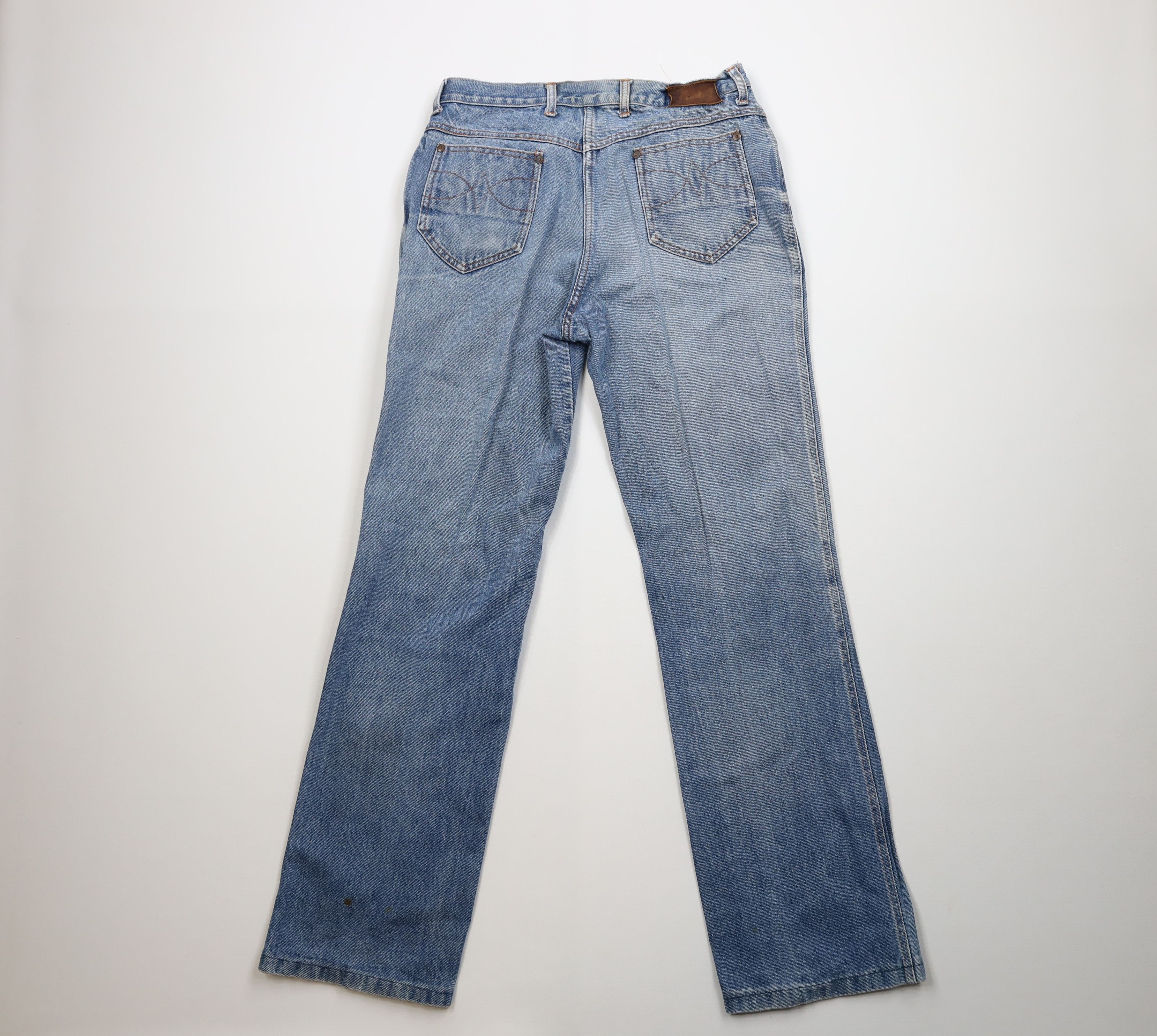 Vintage Vintage 70s Streetwear Flared Wide Leg Denim Jeans USA Size US 32 / EU 48 - 10 Thumbnail