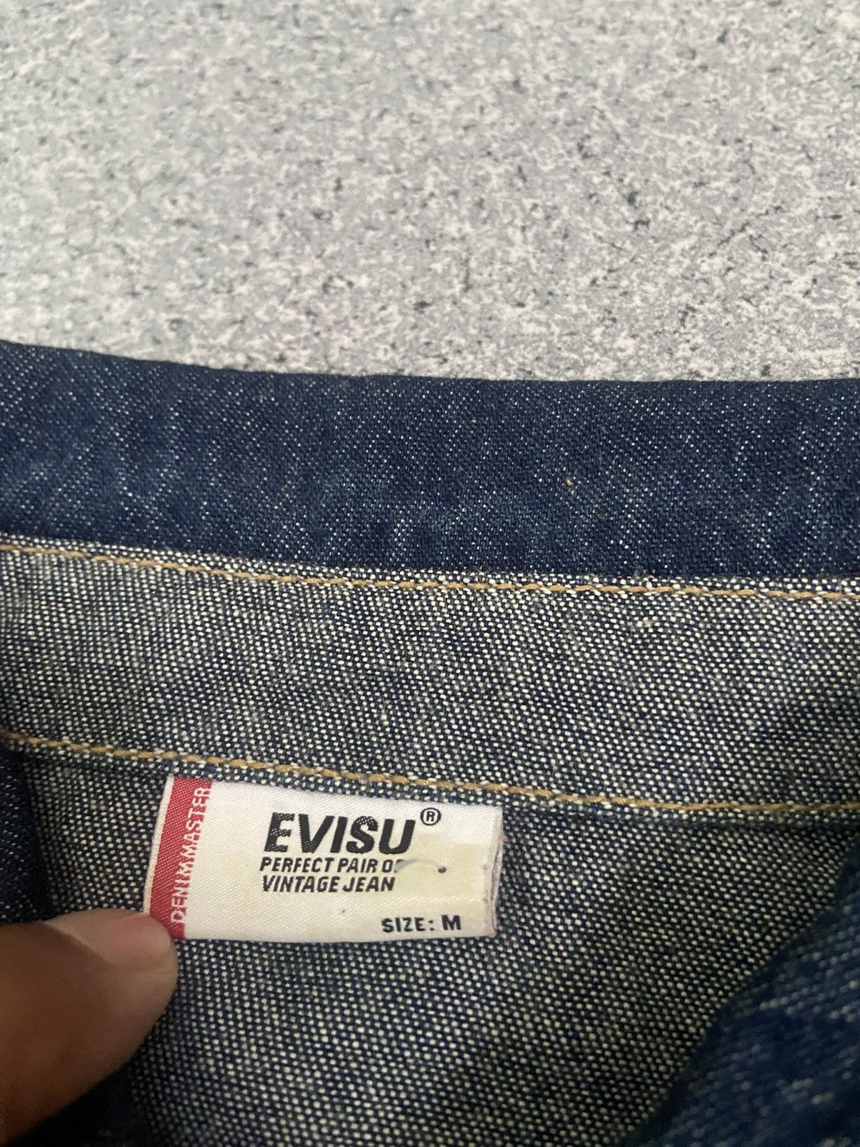 Evisu × Japanese Brand × Vintage Evisu vintage big logo seagull denim shirt buttons Size US S / EU 44-46 / 1 - 5 Thumbnail